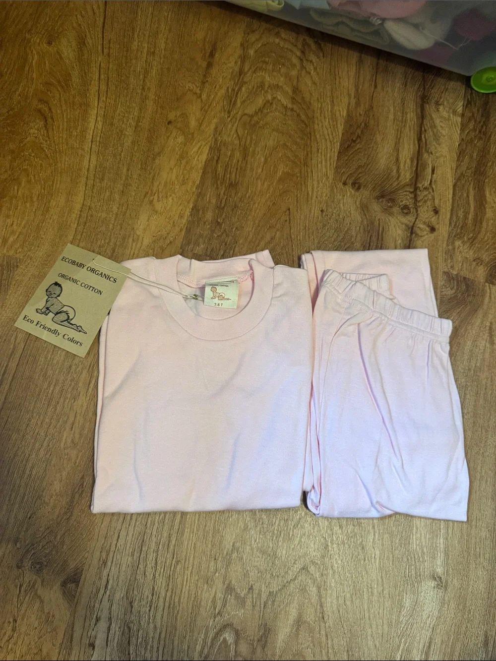 EcoBaby Kids 100% Organic Cotton Kids Pajamas - size 7/8 - NWT